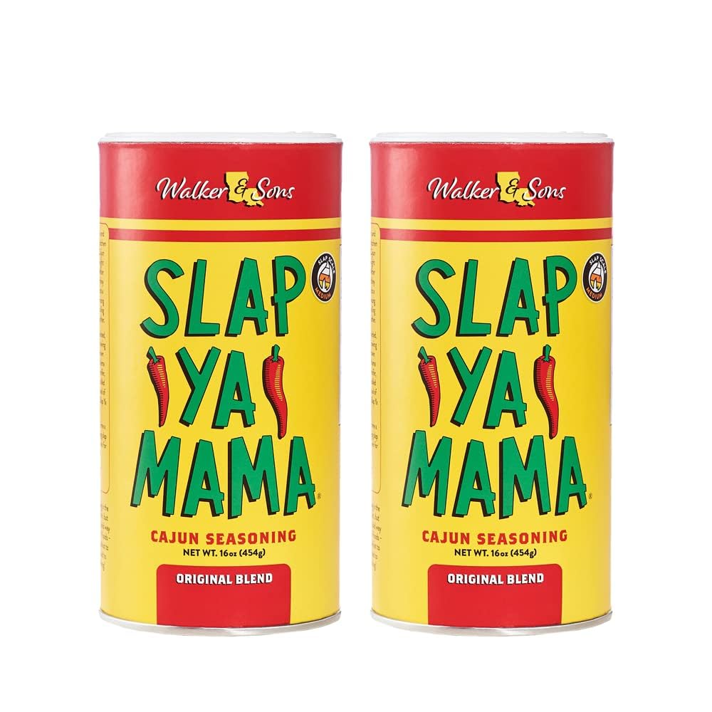 Slap Ya Mama Cajun Seasoning from Louisiana, Hot Blend, No MSG and Kosher, 8 Ounce Can