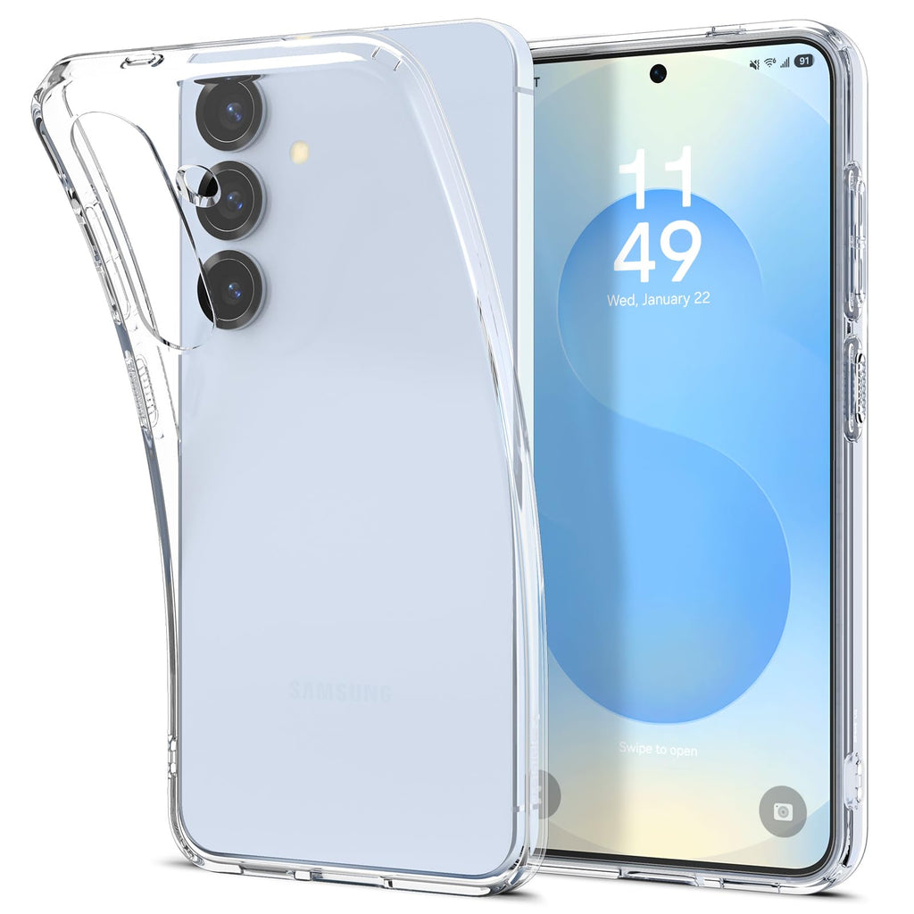 Spigen Liquid Crystal Designed for Galaxy S24 Case (2024) [Military-Grade Protection] - Crystal Clear