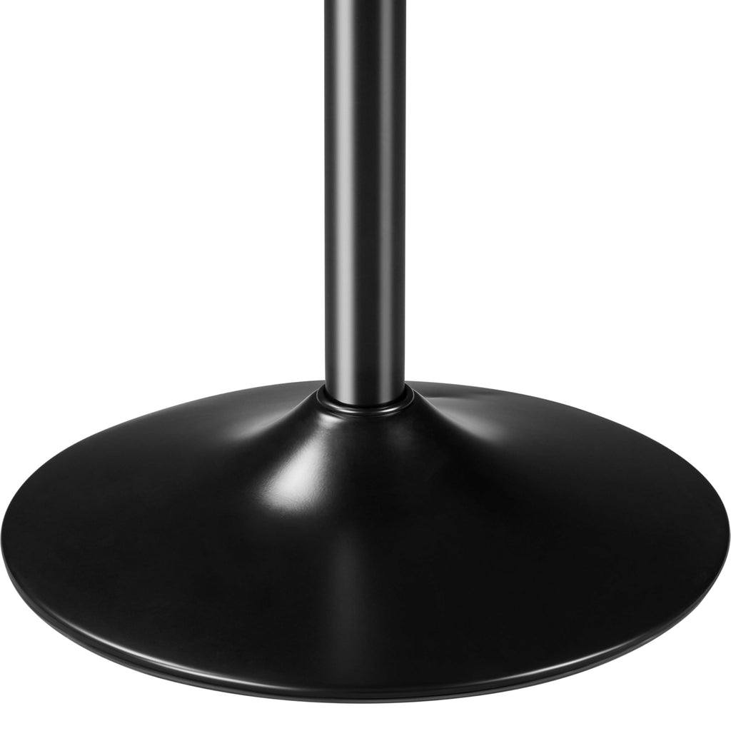 Yaheetech Bar Stools Set of 2, PU Leather Swivel Counter Height Barstools, Adjustable Bar Chairs with Backrest and Footrest, Kitchen Island Stool for Home Kitchen, Black