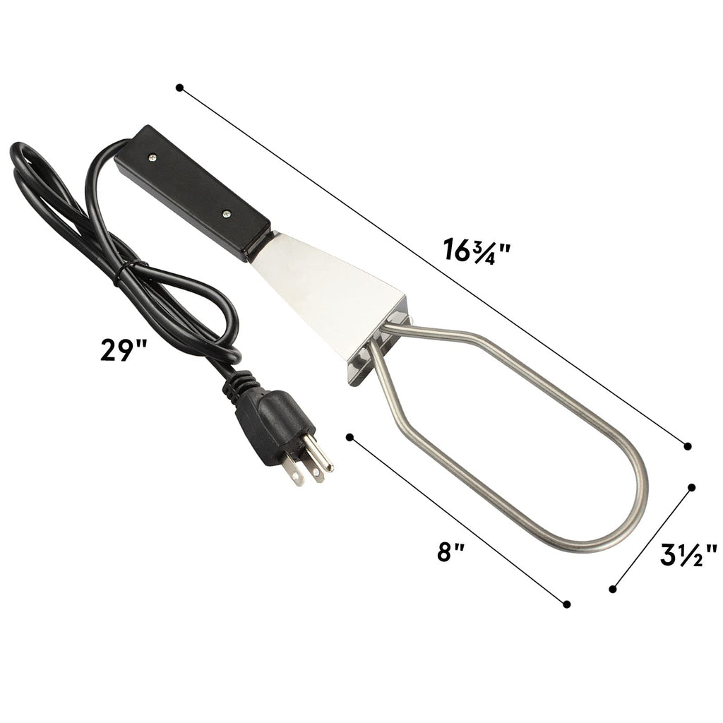 600W Electric Charcoal Starter Fire Lighter for BBQ Grill Smoker Fireplace, Firepit, Stove - Quickly Ignite Coals Briquettes Without Lighter Fluid or Matches - 29 Inch Power Cord