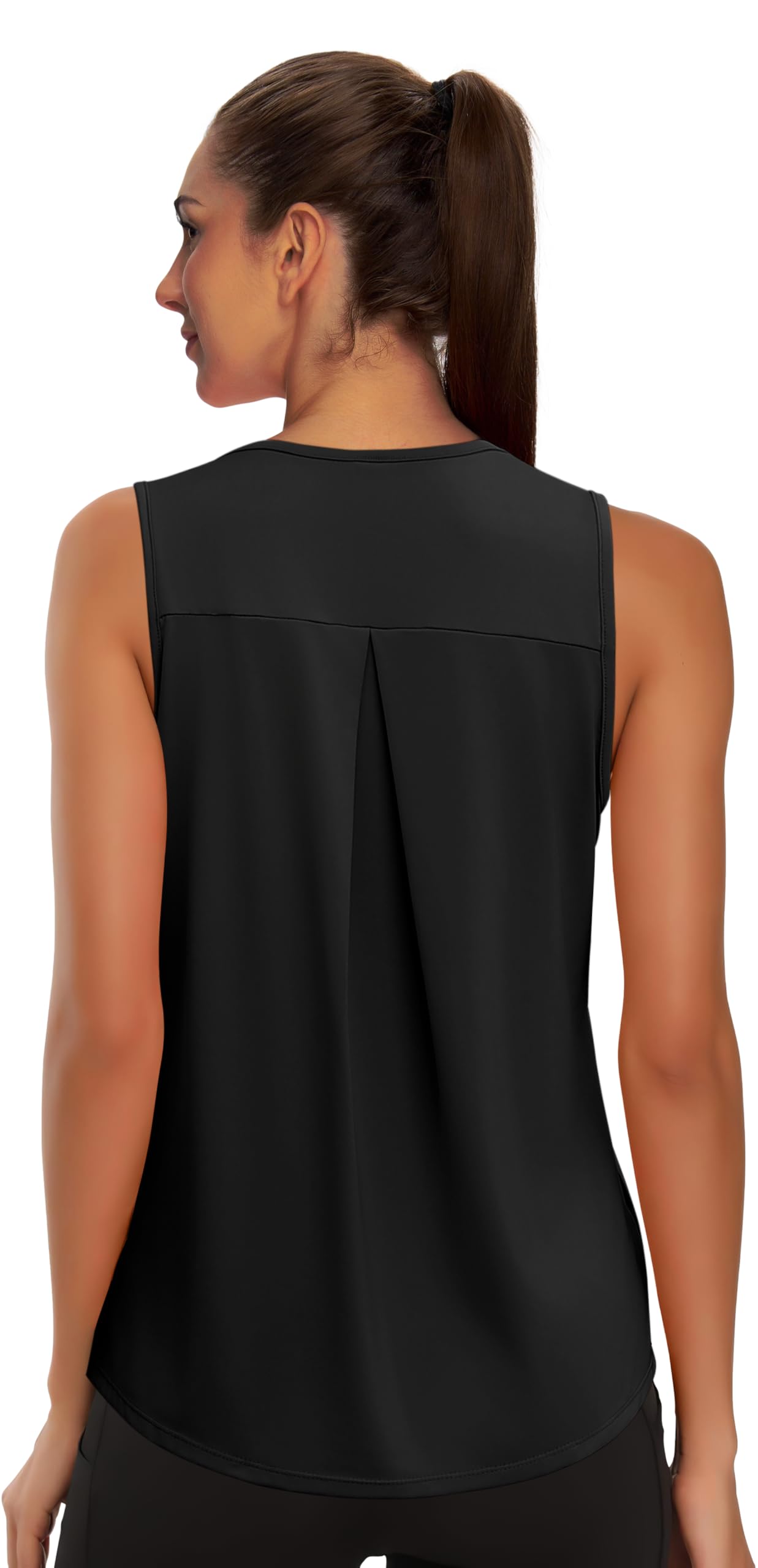 WIHOLL Workout Tops for Women Summer Athletic Tank Tops Sleeveless Shirts Beach Lightweight Gym Clothes