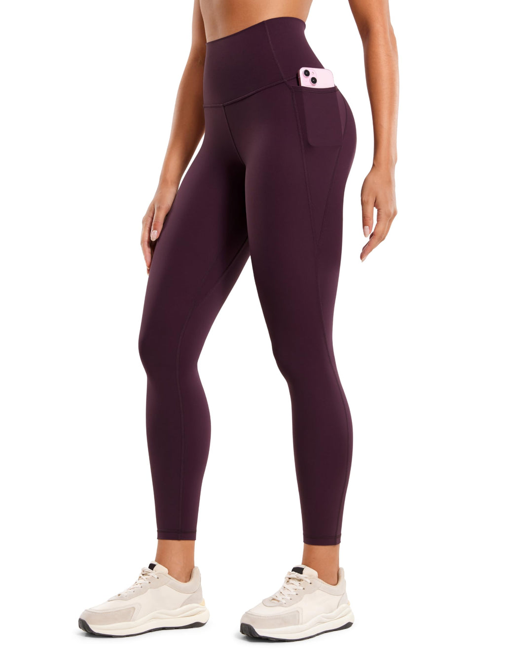 CRZ YOGA Butterluxe Workout Leggings Pockets 25'' - High Waisted Gym Womens Yoga Pants Buttery Soft