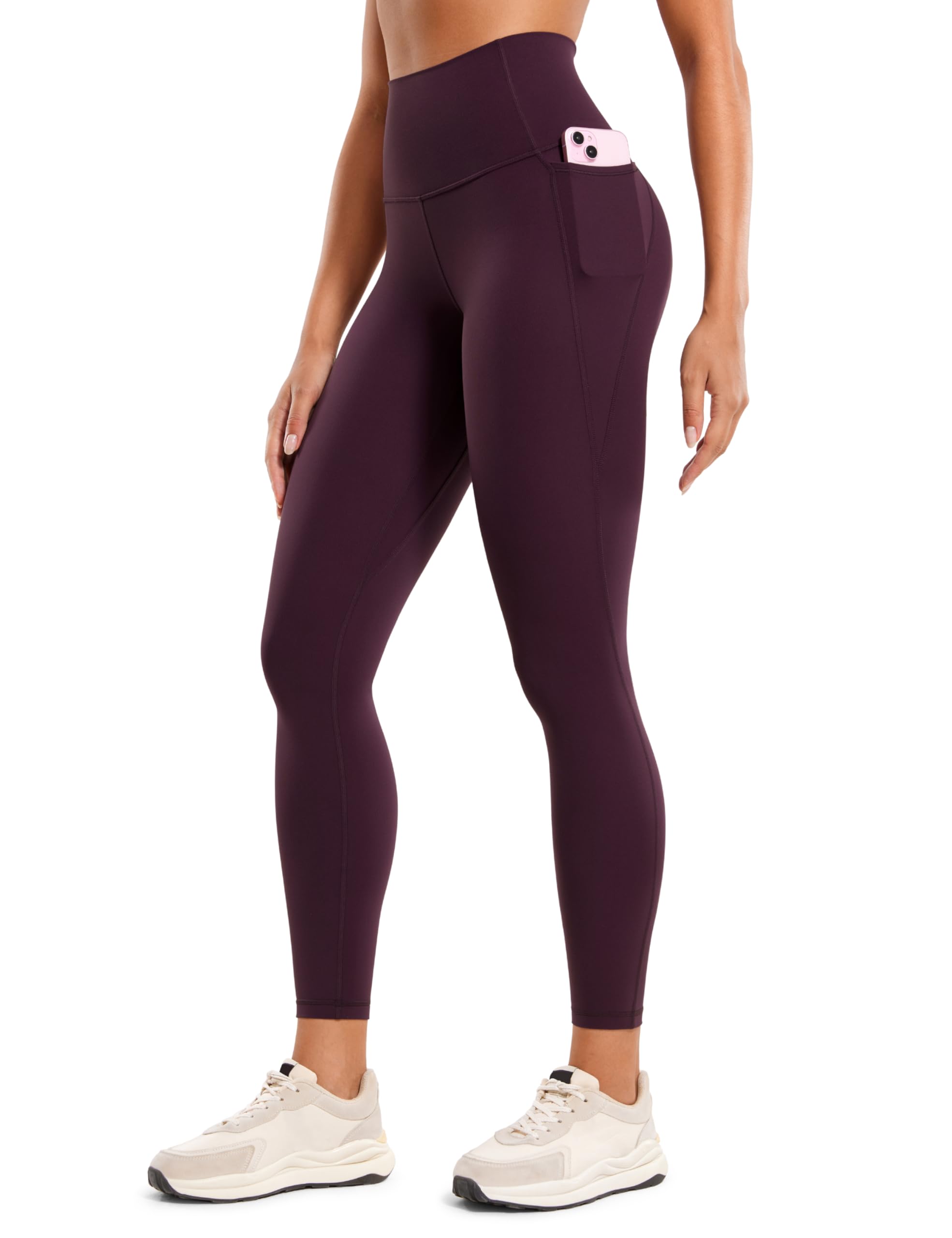 CRZ YOGA Butterluxe Workout Leggings Pockets 25'' - High Waisted Gym Womens Yoga Pants Buttery Soft