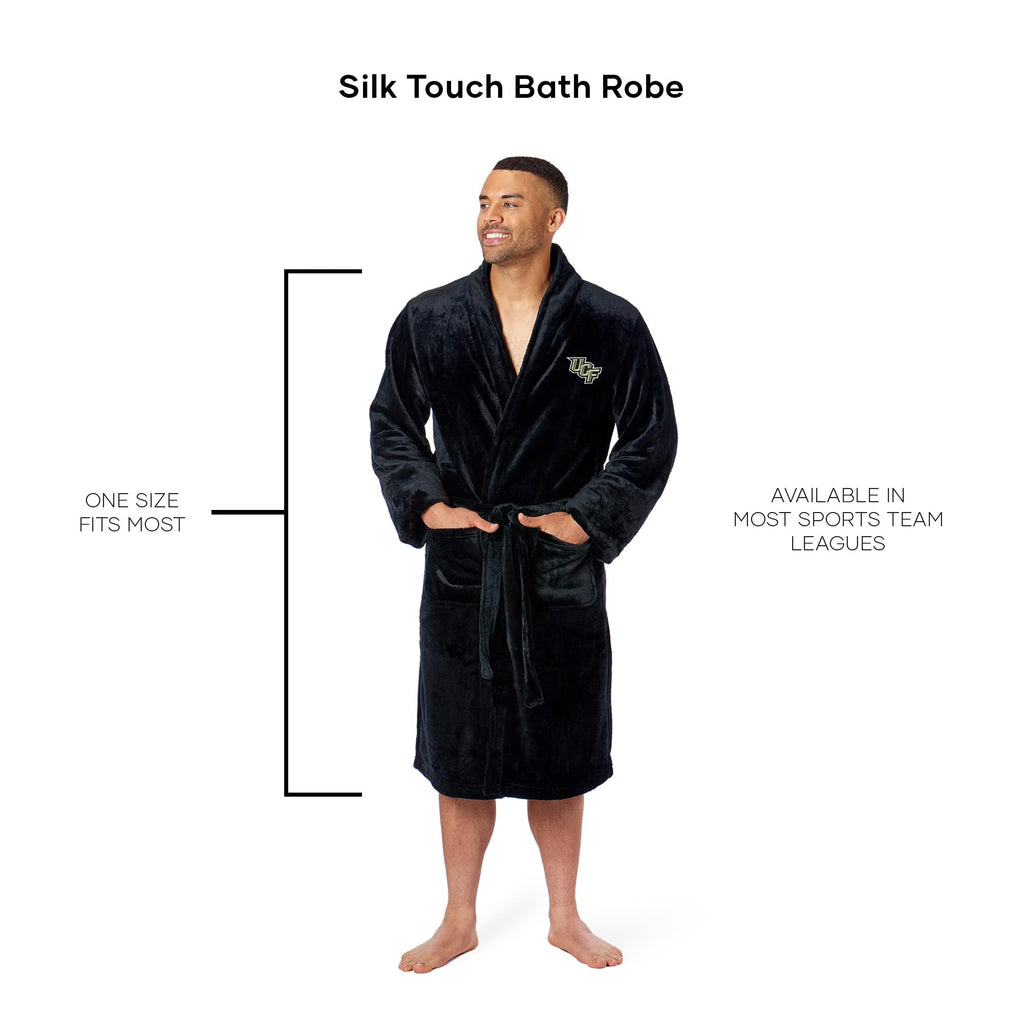 Northwest NCAA Adult Unisex Silk Touch Bathrobe, Officially Licensed Loungewear, Soft Plush Polyester