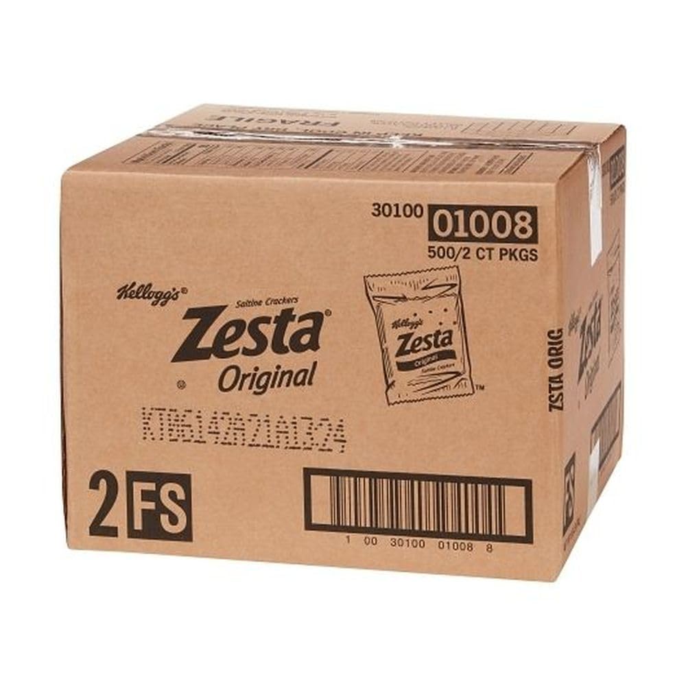 Kellogg's Zesta Saltine Crackers, 2 Crackers per Pack, 500 Packs per Case