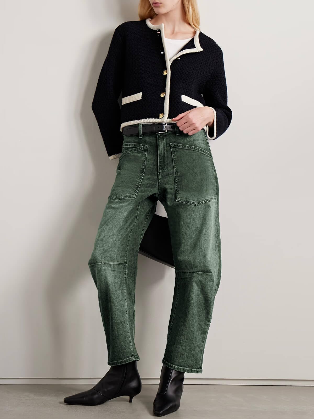 PLNOTME Womens Barrel Jeans High Waisted Baggy Boyfriend Wide Leg Denim Pants with Pockets