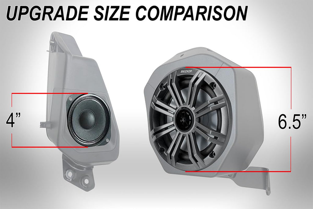 SSV Works 2021-2026 Ford Bronco 2-Door Rear Speaker Pod Upgrade 6.5" Weatherproof Plug & Play Roll Cage Mount Speaker Pod w/SSV A6 120w Speakers - 230-BR-2B65K