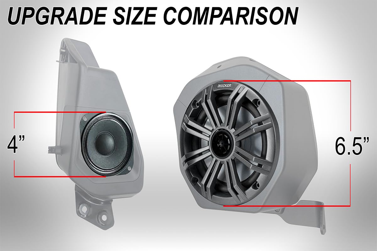 SSV Works 2021-2026 Ford Bronco 2-Door Rear Speaker Pod Upgrade 6.5" Weatherproof Plug & Play Roll Cage Mount Speaker Pod w/SSV A6 120w Speakers - 230-BR-2B65K