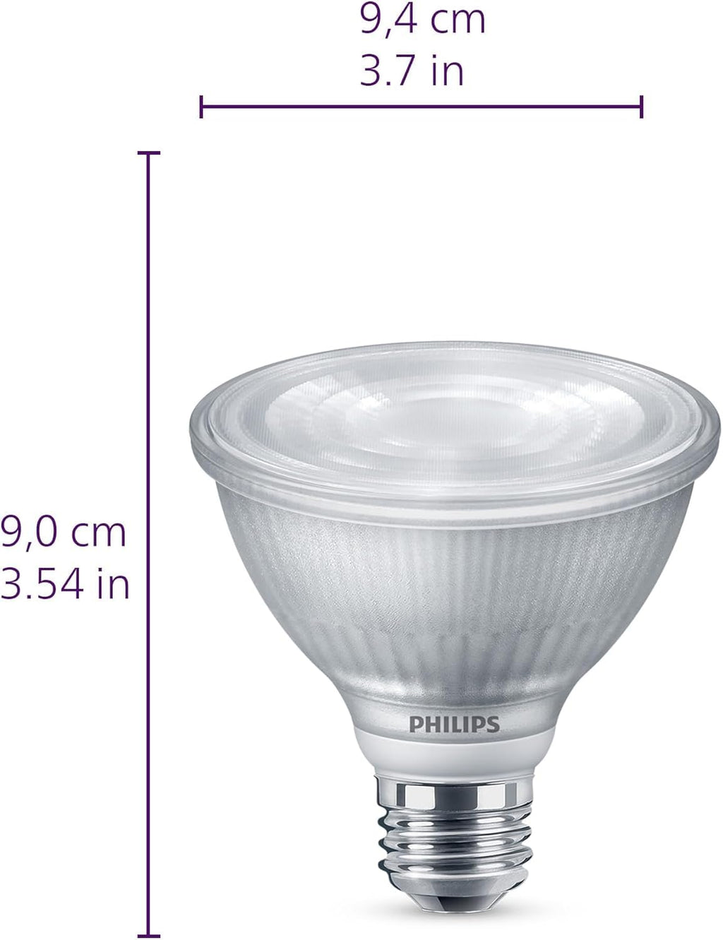 PHILIPS LED 50W PAR16 9-Pack Ultra Definition Bright White (3000K) 400 Lumen (5W = 50W) Dimmable Flicker-Free Light Bulbs