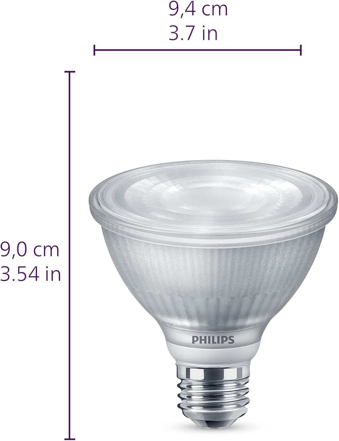 PHILIPS LED 50W PAR16 9-Pack Ultra Definition Bright White (3000K) 400 Lumen (5W = 50W) Dimmable Flicker-Free Light Bulbs
