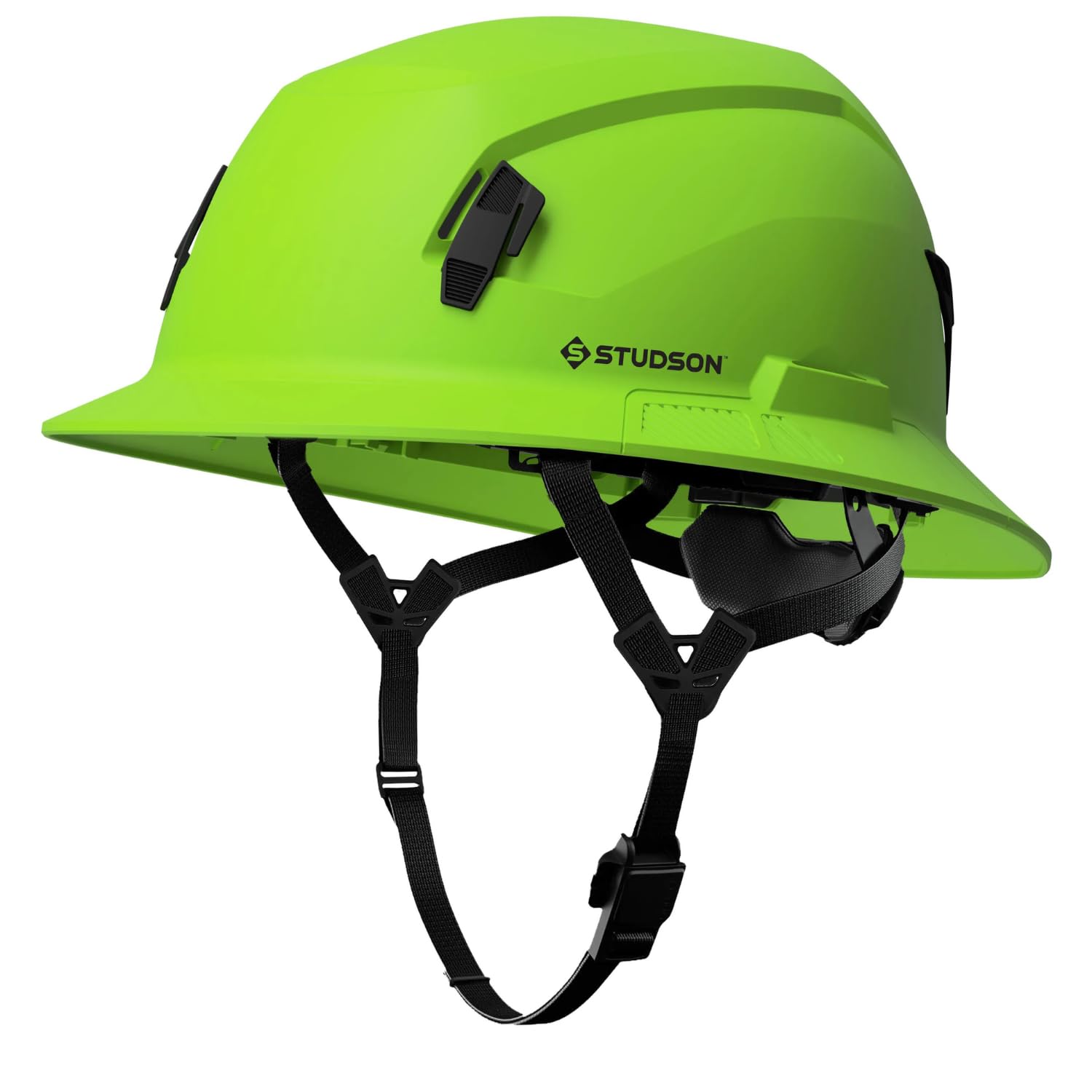 STUDSON SHK-1 Full Brim Safety Helmet: ANSI/ISEA Z89.1 Type II Compliant (R 2019), Lightweight & Breathable, NFC Emergency Contact Chip, One Size, Class C & E Protection