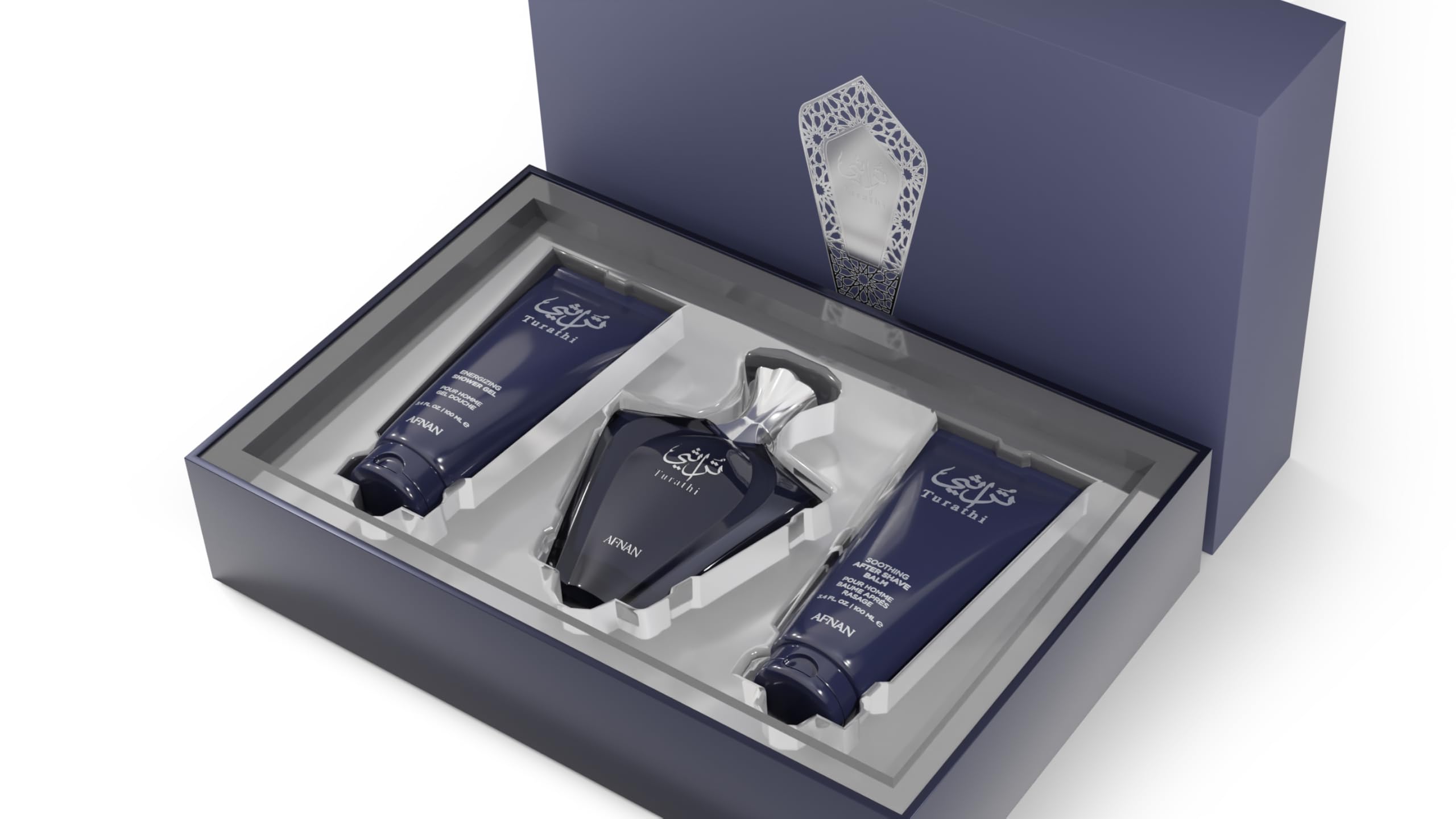 Afnan Turathi Blue Eau de Parfum Spray for Men, 3.0 Fl. Oz