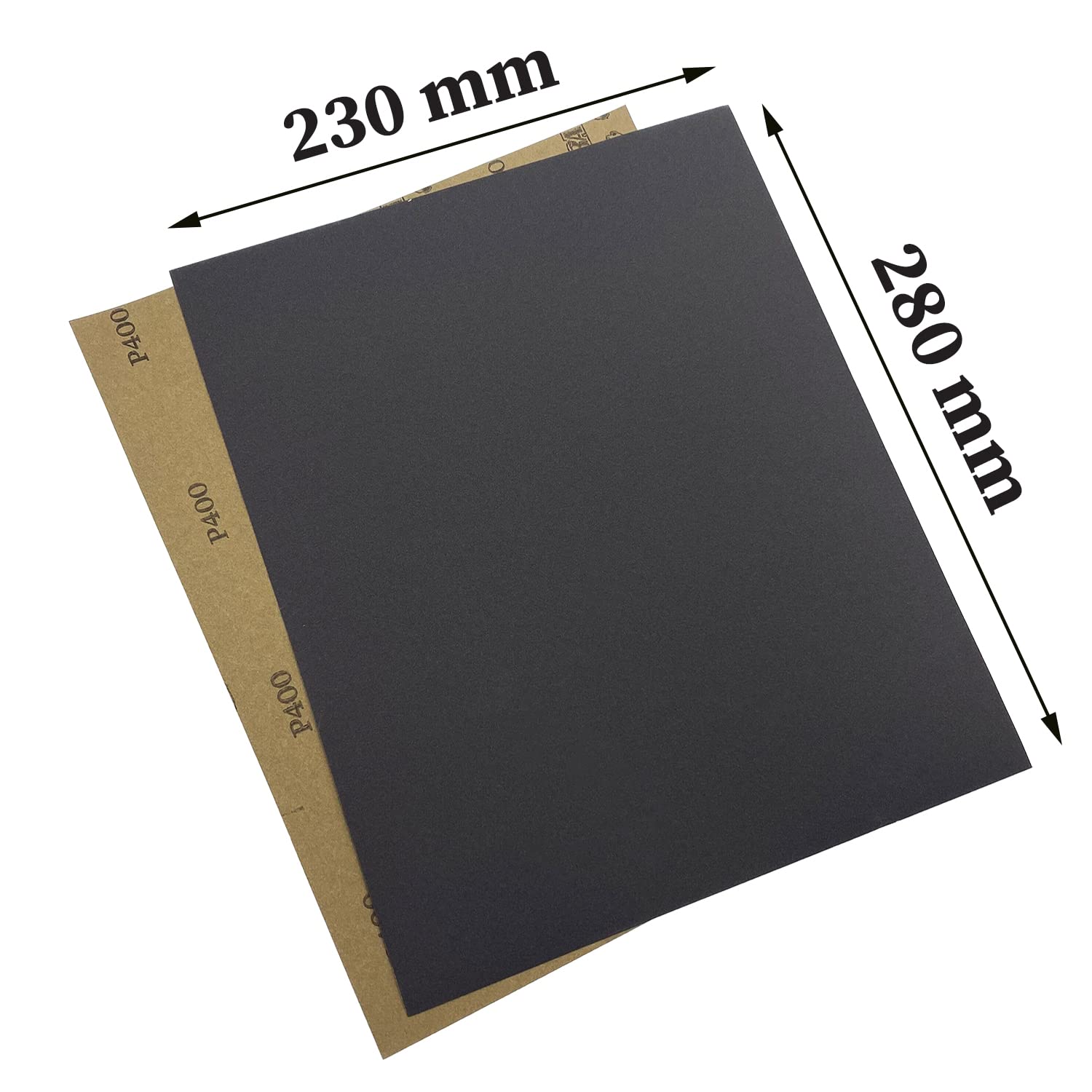 80 Grit Wet Dry Sandpaper, 9 x 11 Inch Sanding Sheets, 10PCS Premium Silicon Carbide Sand Paper for Wood Metal Ceramic or Auto Polishing and Scratches Removing