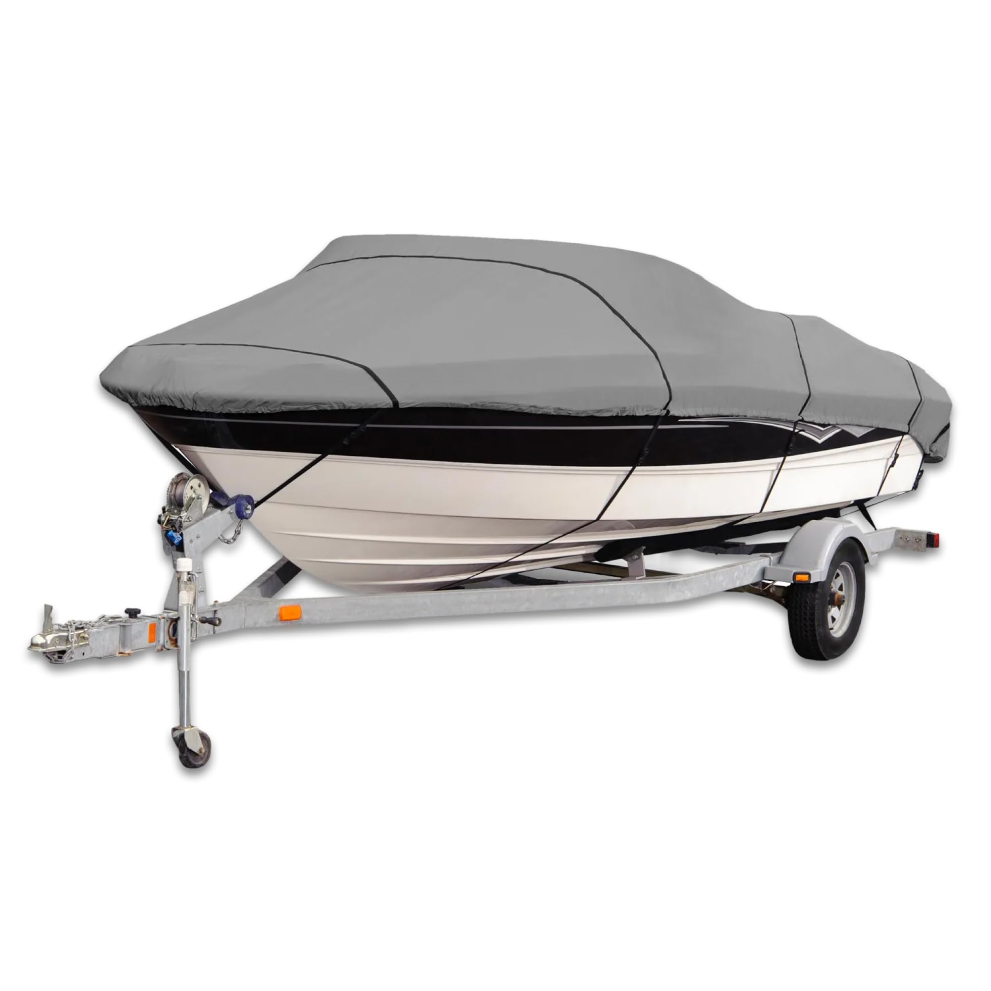 Budge B-620-X6 Blue 20'-22' Long (Beam Width up to 106") 600 Denier Waterproof Breathable Hard/T-Top Boat Cover