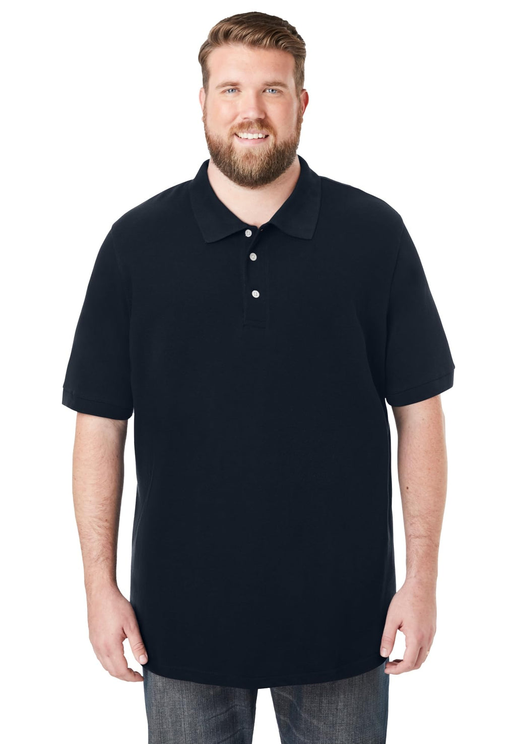 KingSize Men's Big & Tall Shrink-Less Classic Cotton Polo Shirt