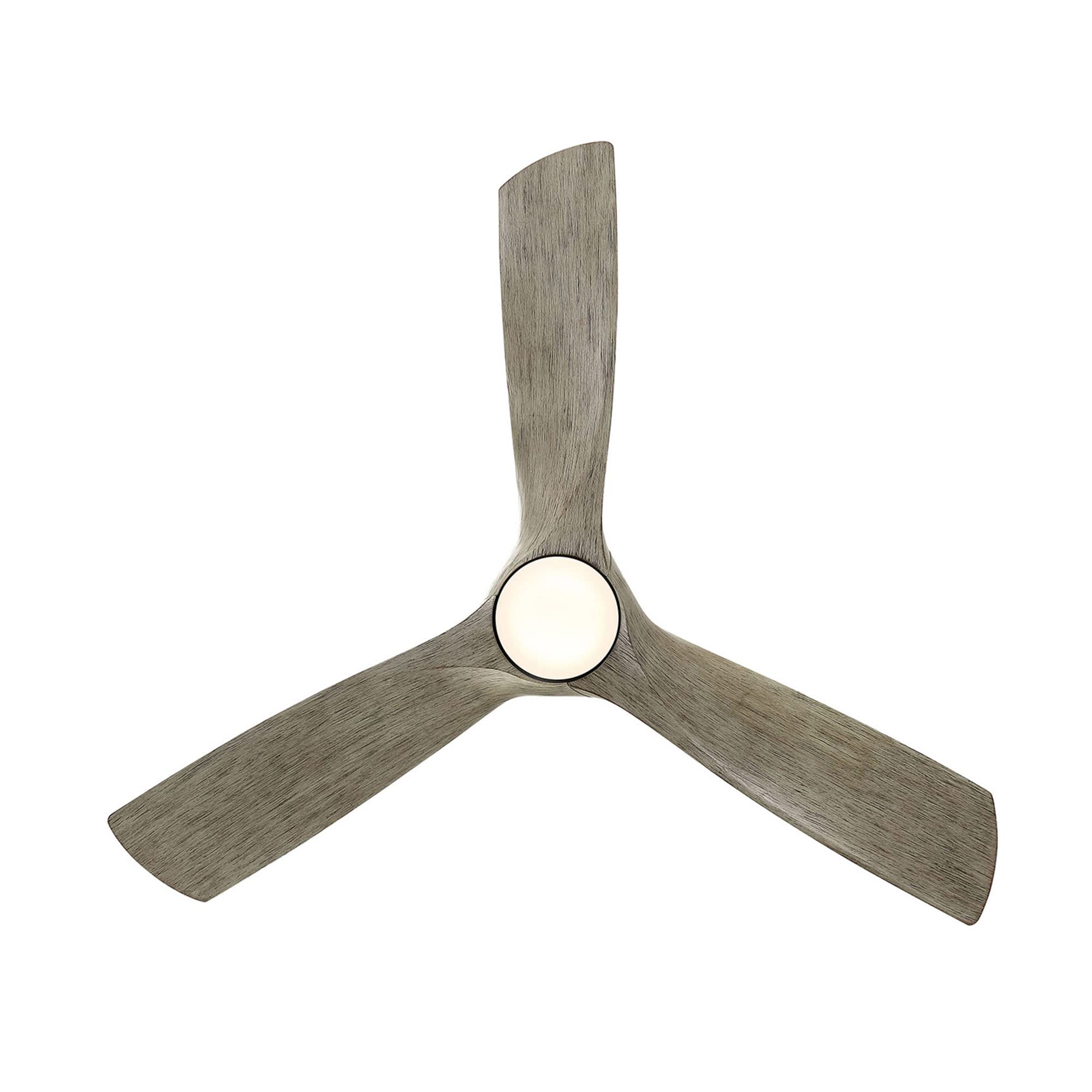 Modern Forms Zephyr Smart Indoor and Outdoor 3-Blade Ceiling Fan 52in Bronze/White Oak with Adjustable CCT 2700K-3000K-4000K-5000K LED Light Kit and Remote Control