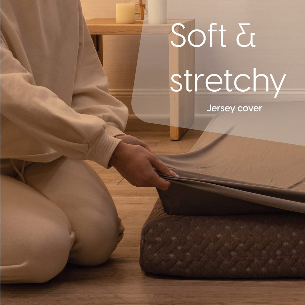 Fitted Sheet for the Milliard Trifold Mattress, Super Soft and Cozy Washable Grey Sheet (Twin, 4")