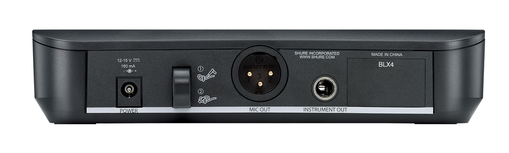 Shure BLX24/SM58 Wireless Microphone System - 14-Hour Battery Life, 300 ft Range, UHF | Includes SM58 Handheld Vocal Mic, Single Channel Receiver | H9 Band (BLX24/SM58-H9)