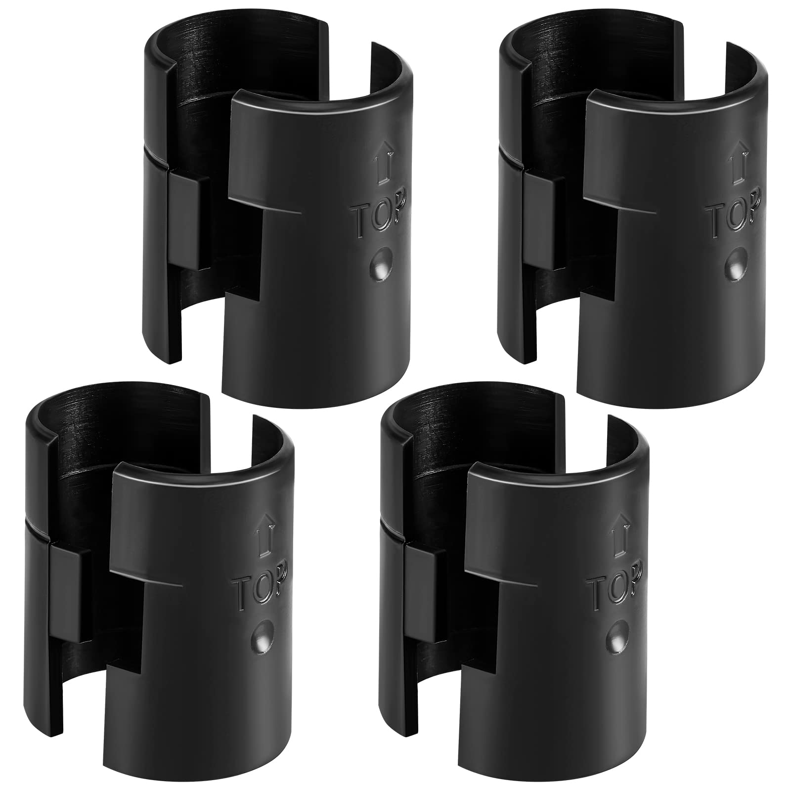 8 Wire Shelving Shelf Lock Clips for 1" Post - 4 Pairs of Shelving Sleeves Replacements for Wire Shelving System Plastic Accessories Parts