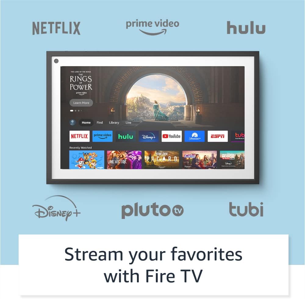 Echo Show 15 | Remote Included | with Philips Hue Smart Color Bulb