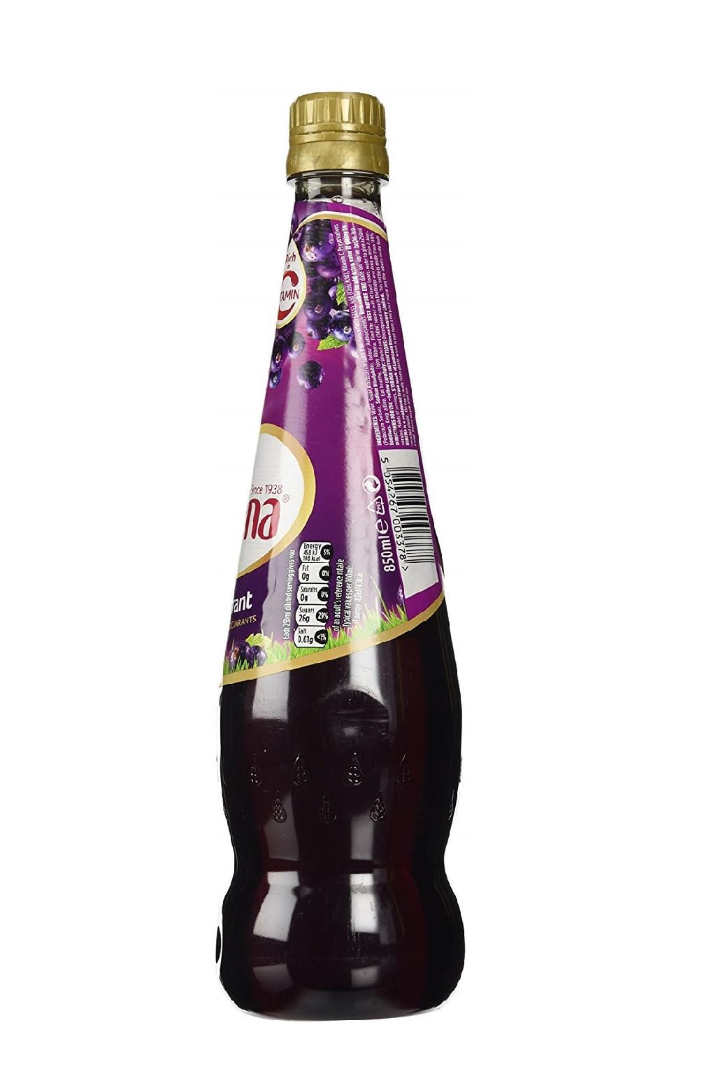 Ribena Original Blackcurrant Drink, 850 ml Bottles (Pack of 4)