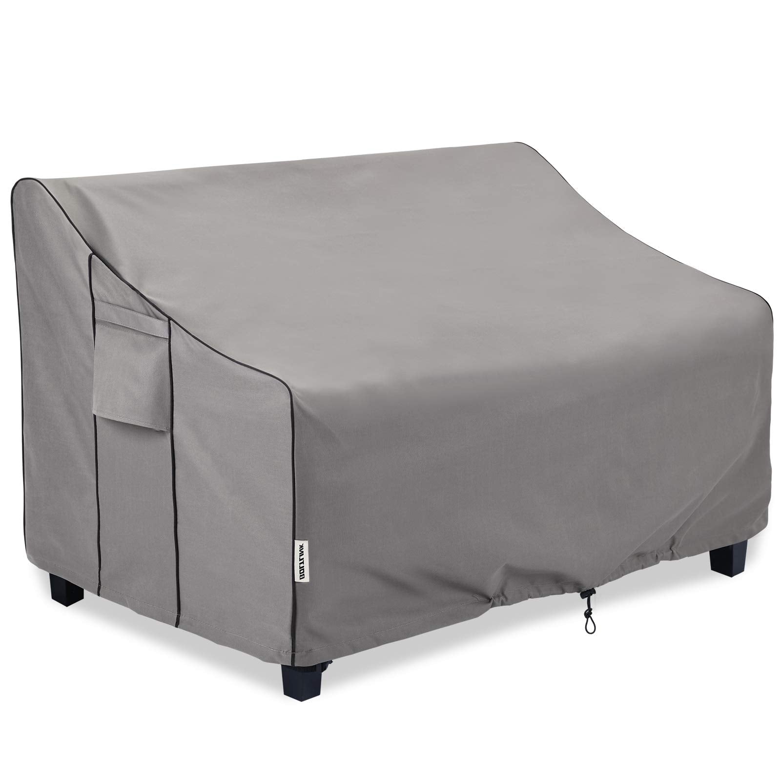 Patio Sofa Cover Waterproof, Heavy Duty 600D Oxford Fabric with UV Protection & Air Vents, Fits 52"W x 35"D x 34"H Inches for Outdoor Couch, Loveseat, Garden Furniture