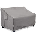 Patio Sofa Cover Waterproof, Heavy Duty 600D Oxford Fabric with UV Protection & Air Vents, Fits 52"W x 35"D x 34"H Inches for Outdoor Couch, Loveseat, Garden Furniture