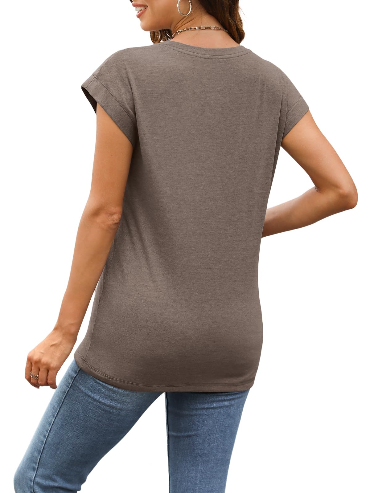 SUNBS 3 Pack Womens Summer Cap Sleeve T Shirts Business Casual Dressy Tops