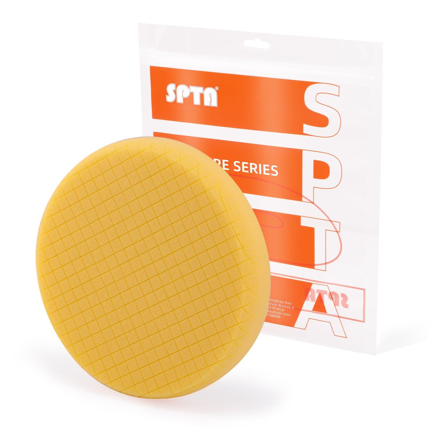 Blue T60 Moderate-Cut Foam Polishing Pads, SPTA 1Pc 3.5 Inch Face for 3 Inch 80mm Backing Plate Compound Buffing Sponge Pads for Car Buffer Polisher Compounding, Polishing and Waxing -FPTSS3G