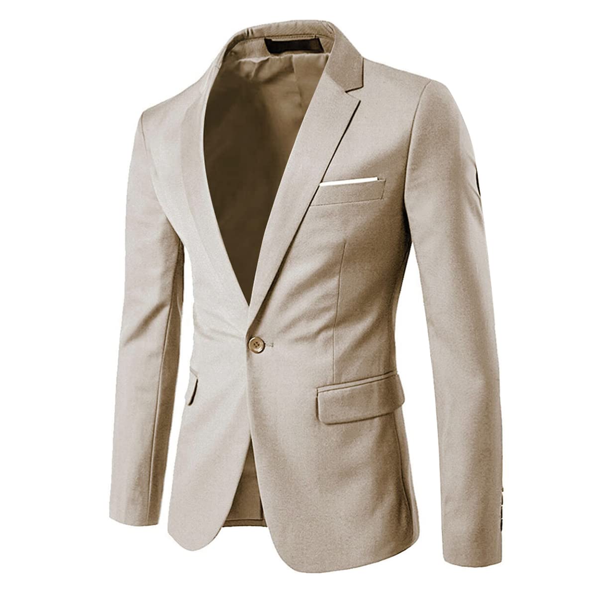 Cloudstyle Men's Suit Jacket One Button Slim Fit Sport Coat Business Daily Blazer