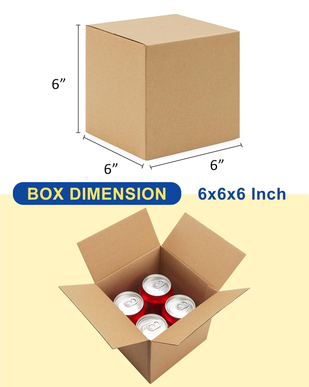 40-Pack-Small-Shipping-Boxes-6x4x4, Corrugated-Cardboard-Boxes-for-Packaging-Small-Business, Brown-Boxes-Mailers