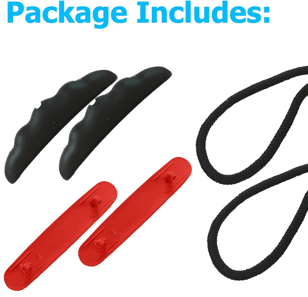 Occult Kayak Handles (2 Pack) - Ultra Heavy Duty Bungee - Replacement Installation Kit - Kayak and Boat Accessories