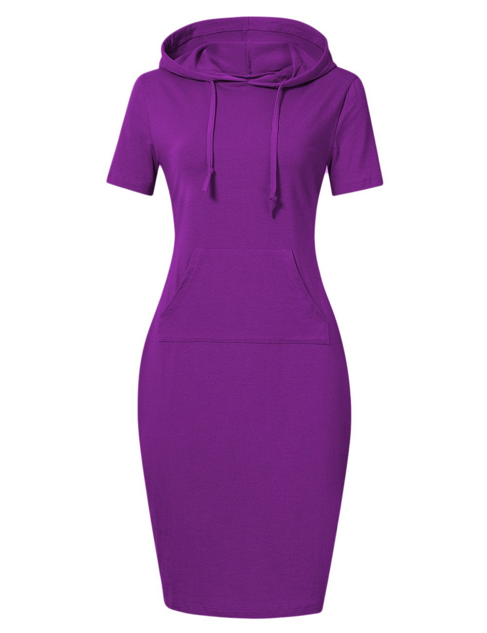 MISSKY Women's Women's Sweatshirt Hooded Dress