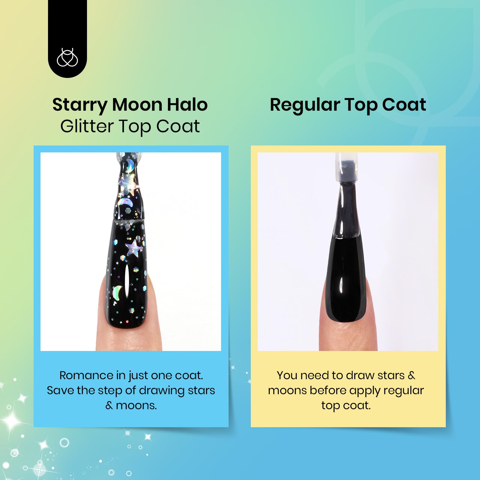 Beetles Heart Gel Top Coat 15ml - Hema Free Glitter Shine No Wipe Top Coat Long-Lasting for Gel Polish, Pink Heart Sparkle Soak Off UV LED Gift for Women