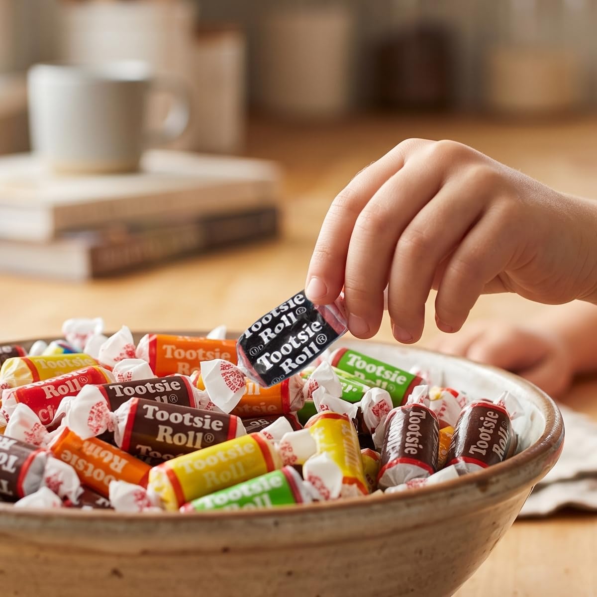 TootsieMidgees & Large Mix, 2lb Bulk Bag, Mini & Large Chocolate Bars, Individually Wrapped Bulk Candy, The Hampton Popcorn & Candy Company
