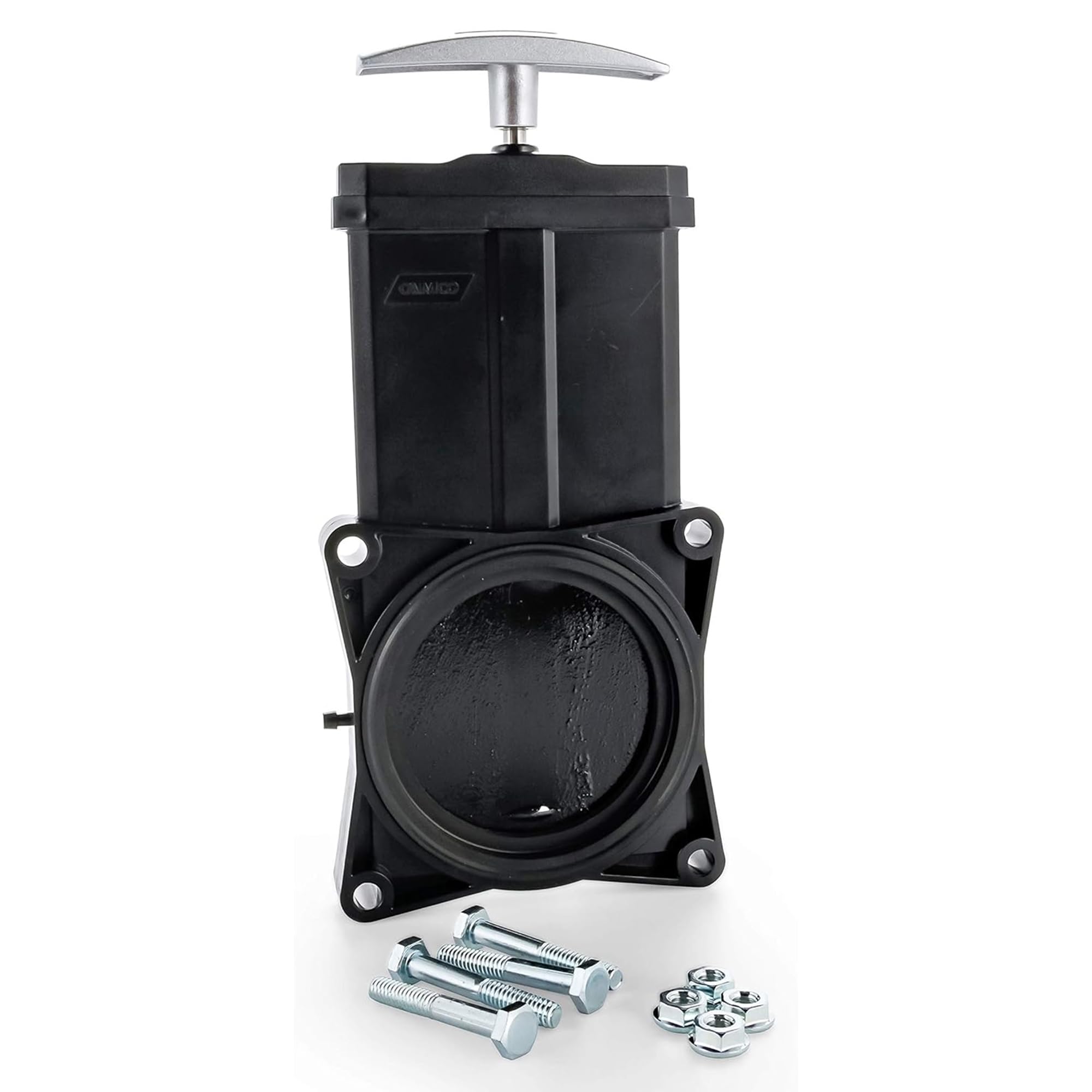 Camco RV Sanitation System 3" Waste Valve with 72" Cable Extension Kit for Sidewall or Control Access Compartment Mount Installation