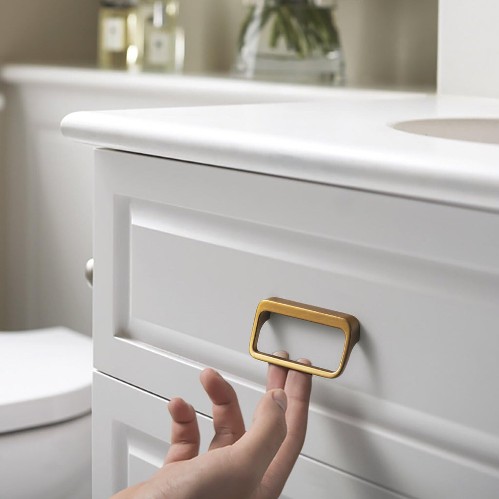 Goo-Ki Antique Brass Cabinet Pulls with 0.6'' (16MM) Hole Centers,Retro Zinc Alloy Drawer Pulls for Drawer,Wardrobe,Cupboard,6 Pack…