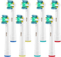 Toothbrush Replacement Heads Refill for Oral Electric Toothbrush Pro 1000 Pro 3000 Pro 5000 Pro 7000 Vitality Floss Action,8 Count with Covers