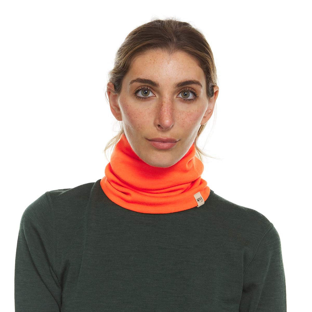 100% Merino Wool - Midweight Neck Gaiter - Skiing Neck Warmer - Winter Face Mask - Multipurpose Headwear