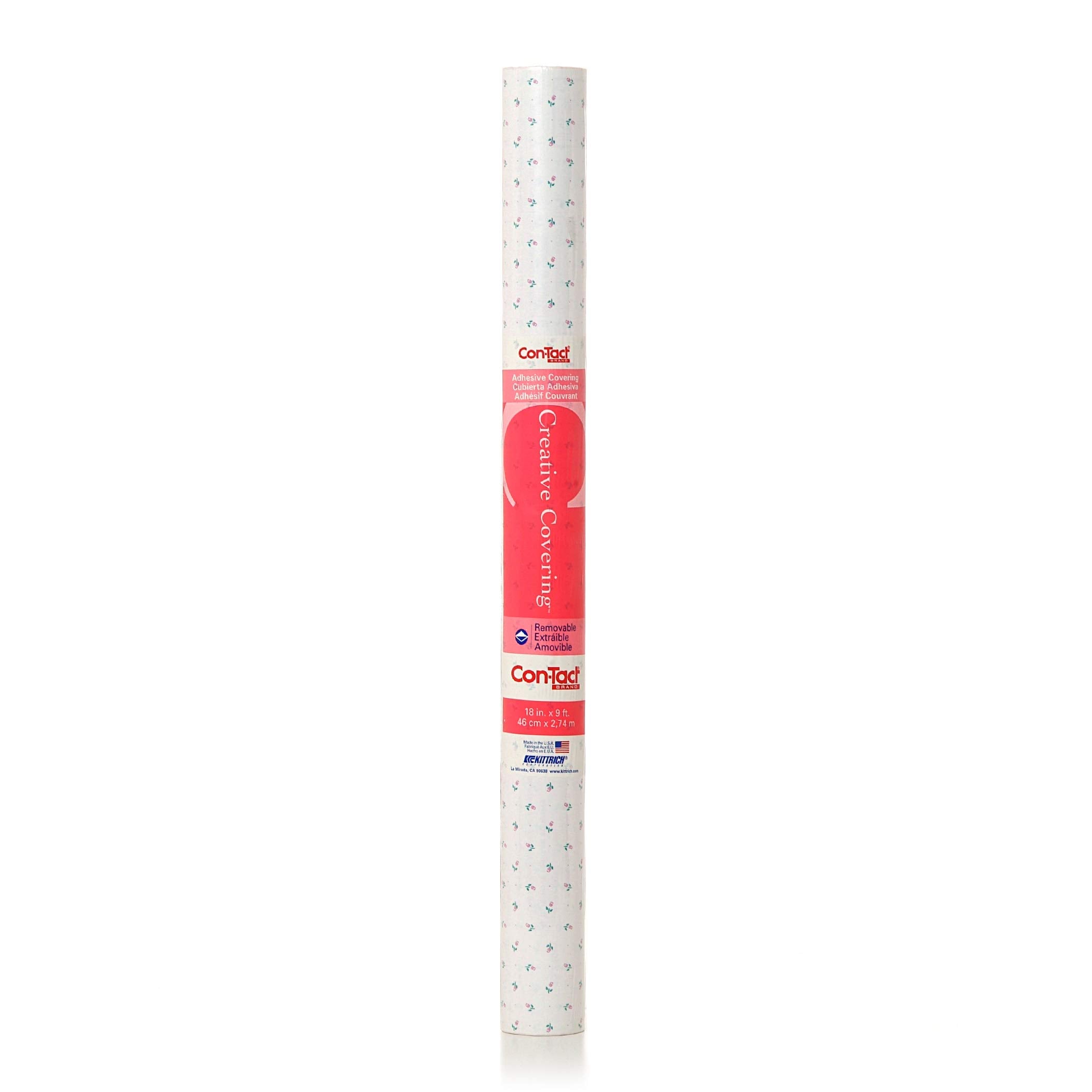 Con-Tact Brand Creative Covering, Self-Adhesive Shelf Liner, Multi-Purpose Vinyl Roll, Easy to Use and Apply, 18'' x 50', Abby Sage
