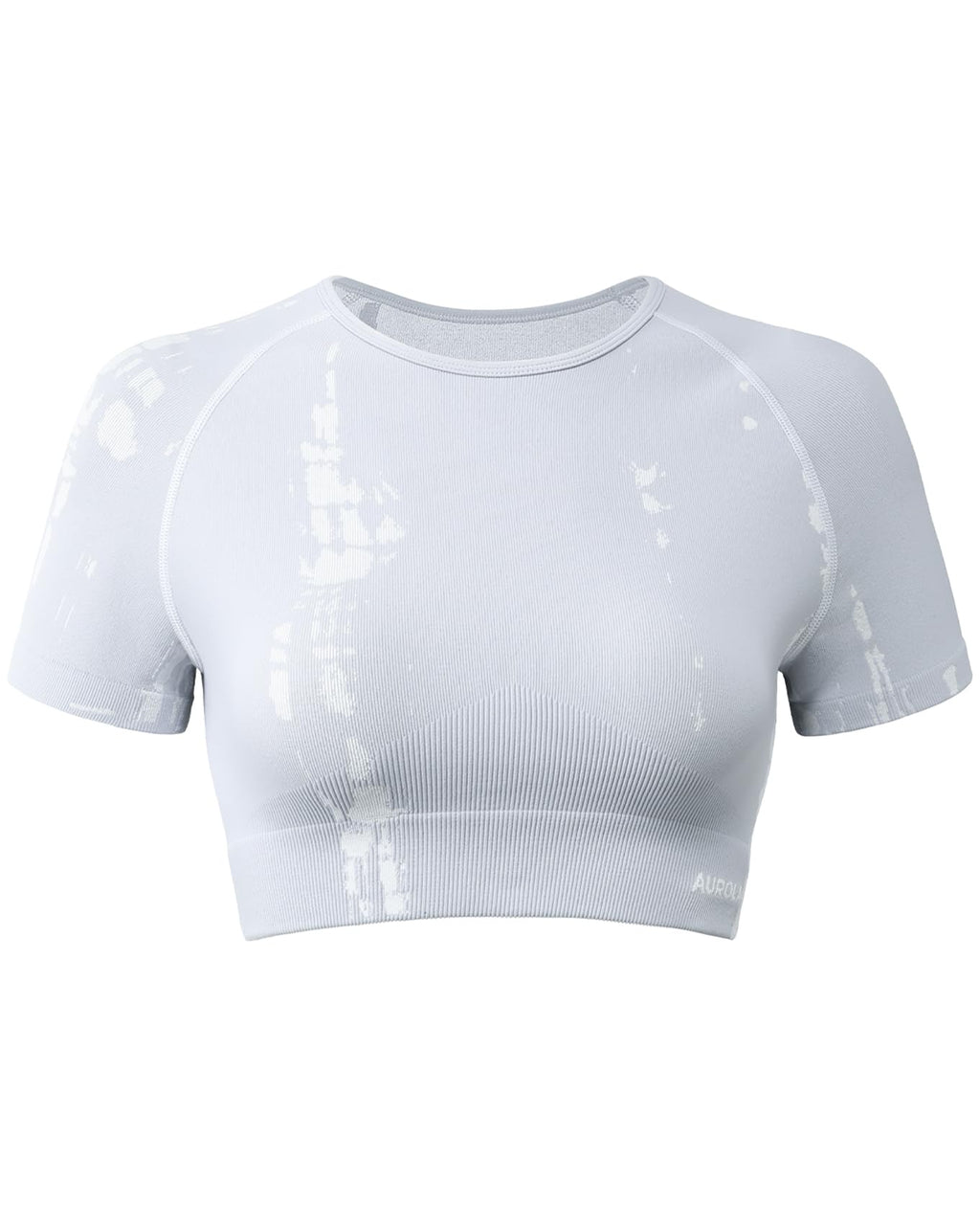 AUROLA Serpent Snake Seamless Workout T-Shirts for Women,Short Sleeve Crop Top Gym Yoga Athletic Shirts Tee
