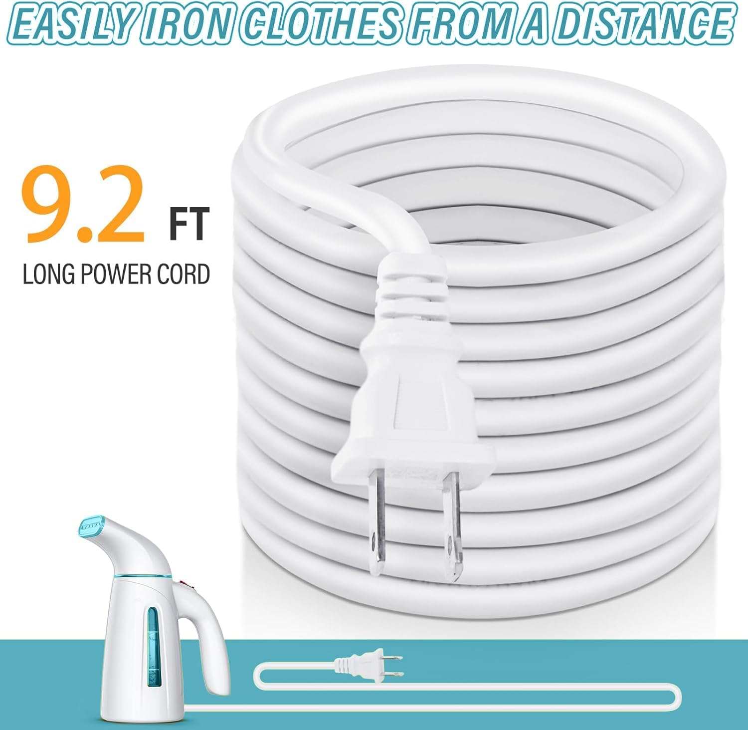 OGHom Steamer for Clothes,Portable Handheld Travel Steamer,240ml Large Capacity,700W,30 Second Fast Heat Up Garment Steamer (Turquoise)