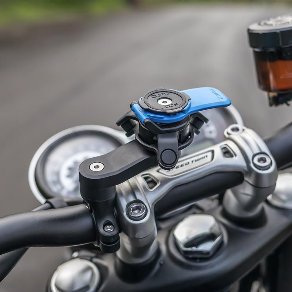 Quad Lock Motorcycle Handlebar Mount Kit with Vibration Dampener and MAG Phone Case for Samsung Galaxy S23