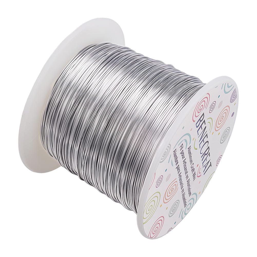 BENECREAT 9 Gauge Jewelry Craft Aluminum Wire 55 Feet Bendable Metal Sculpting Wire for Halloween Craft Floral Model Skeleton Making (Black, 3mm)
