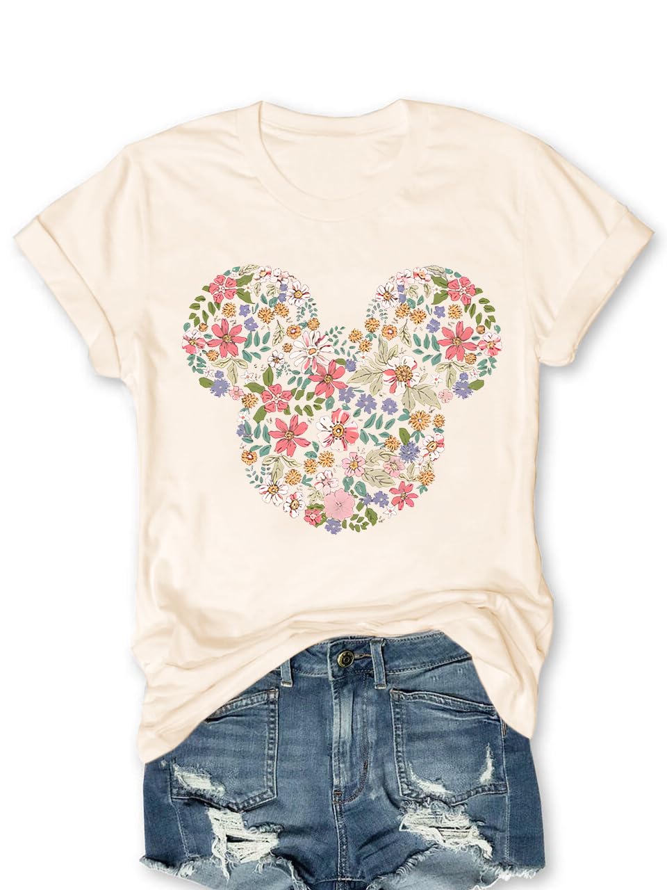 Magic Kingdom Castle Shirt Casual Vacation Holiday Short Sleeve Boho Clothes for Women Summer Cute Tops