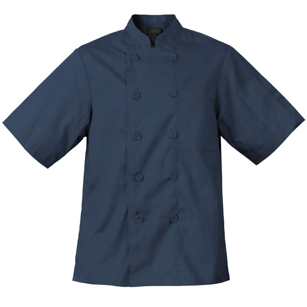 Chef Code Men's Short Sleeve Unisex Classic Chef Coat