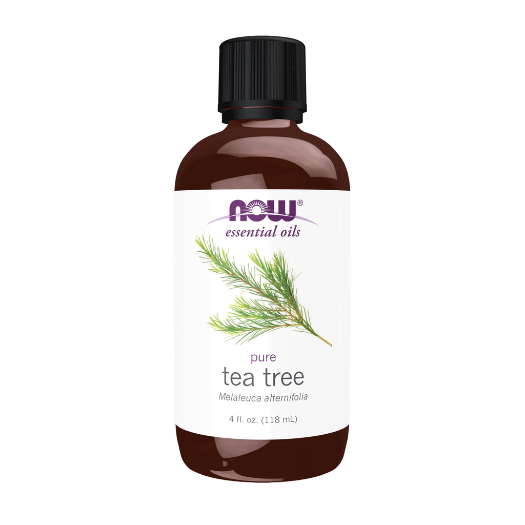 NOW Essential Oils, Tea Tree Oil, Cleansing Aromatherapy Scent, Steam Distilled, 100% Pure, Vegan, Child Resistant Cap, 1-Ounce