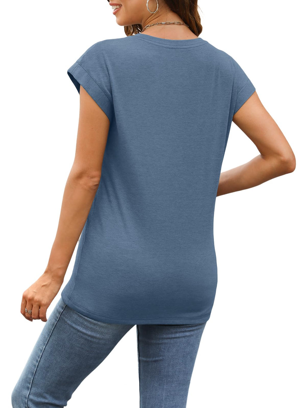 SUNBS 3 Pack Womens Summer Cap Sleeve T Shirts Business Casual Dressy Tops