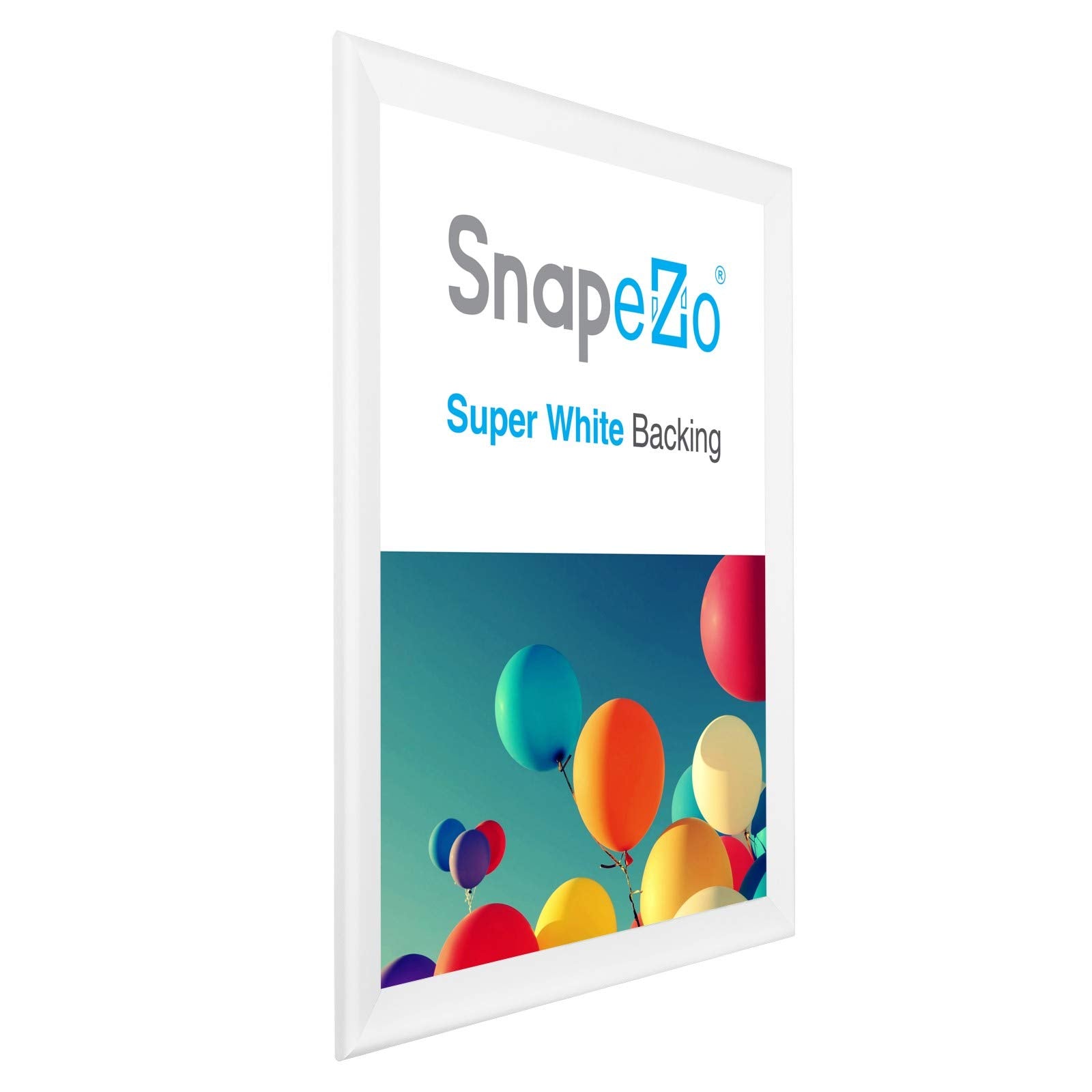 SnapeZo Movie Poster Frame 27x40 Inches, Black 1.7 Inch Aluminum Profile, Front-Loading Snap Frame, Wall Mounting, Wide Series for One Sheet Movie Posters