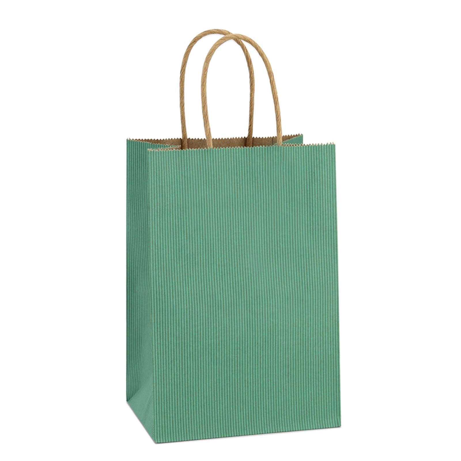 BagDream Gift Bags 100Pcs 5.25x3x8 Small Kraft Paper Gift Bags with Handles Bulk, Black Paper Sacks for Small Business, Retail, Merchandise, Grocery, Wedding Birthday Party favor